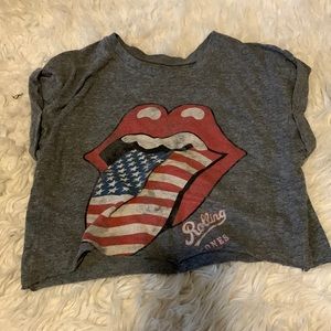 Rolling Stones crop top